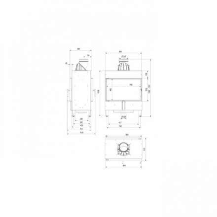 Каминная топка Kratki Lucy/14/T в Гомеле