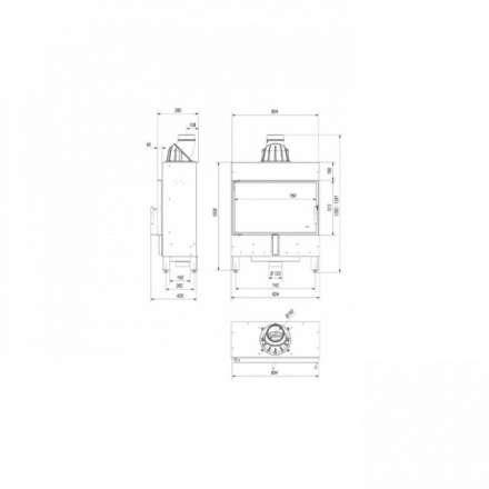 Каминная топка Kratki Lucy/14/Slim в Гомеле