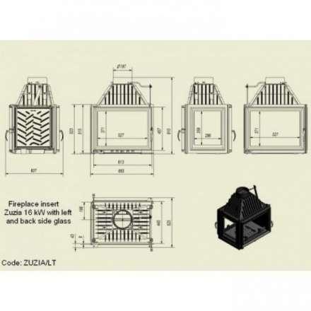 Каминная топка Kratki Zuzia/PT в Гомеле