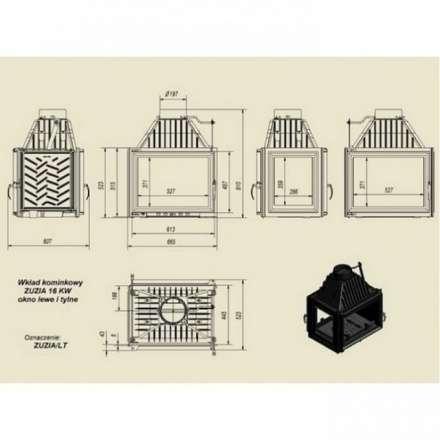 Каминная топка Kratki Zuzia/LT в Гомеле