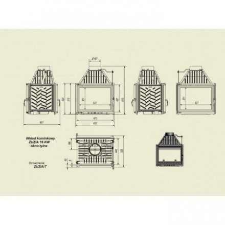 Каминная топка Kratki Zuzia/T в Гомеле