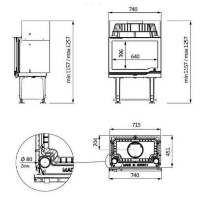 Каминная топка Jotul I 570 Flat в Гомеле