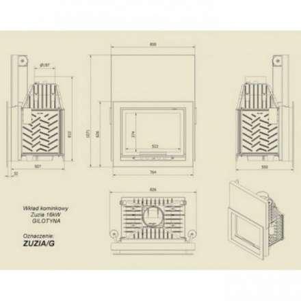 Каминная топка Kratki Zuzia/G в Гомеле