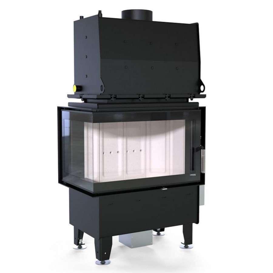 Каминная топка Defro Home RIVA SM BL SHORT угловая, с водяным контуром Амазонка бай фото в Гомеле