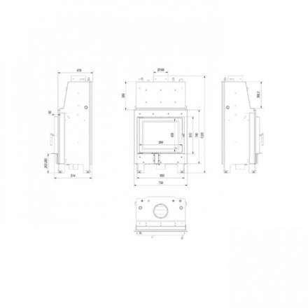 Каминная топка Kratki MBZ/PW/13/W в Гомеле