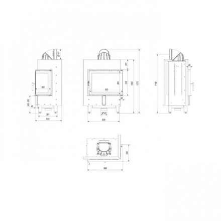 Каминная топка Kratki Lucy/12/P/BS в Гомеле