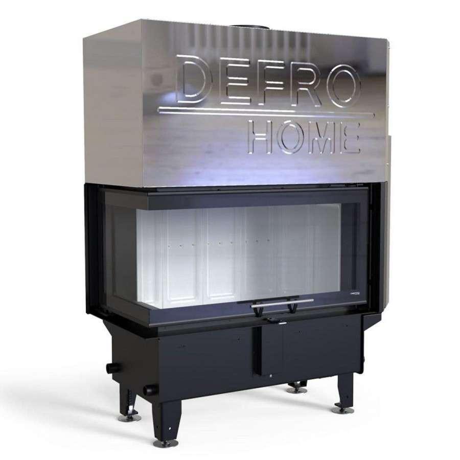 Каминная топка DEFRO HOME RIVA ME BL G SHORT угловая с водяным контуром и подъемом стекла вверх Амазонка бай фото в Гомеле