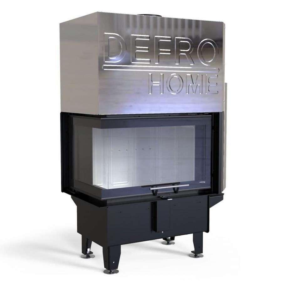 Каминная топка DEFRO HOME RIVA SM BL G SHORT угловая с водяным контуром и подъемом стекла вверх Амазонка бай фото в Гомеле