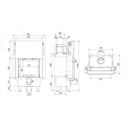 Каминная топка Defro Home Navi SM G с водяным контуром и подъемом стекла вверх в Гомеле