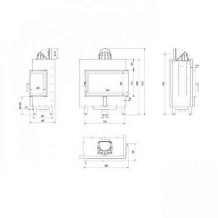 Каминная топка Kratki Lucy/14/P/BS в Гомеле