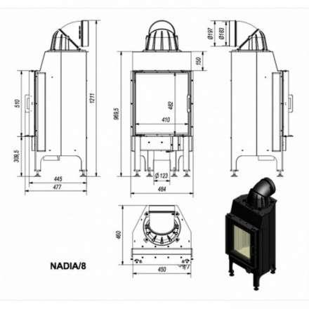 Каминная топка Kratki Nadia/8 в Гомеле