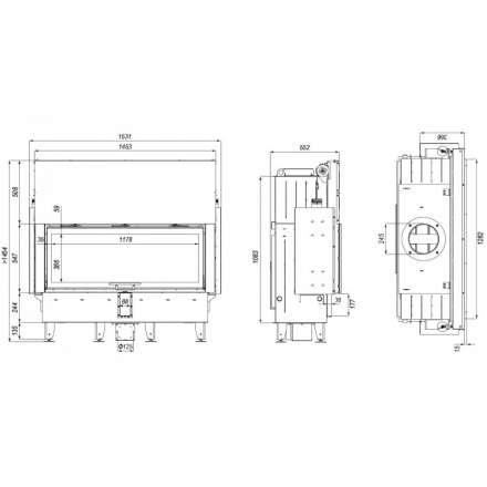Каминная топка DEFRO HOME INTRA XLA G в Гомеле
