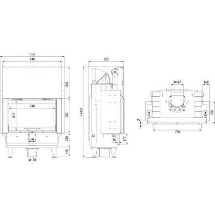 Каминная топка DEFRO HOME INTRA ME G в Гомеле