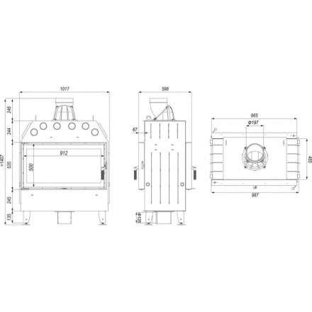 Каминная топка DEFRO HOME INTRA LA T в Гомеле