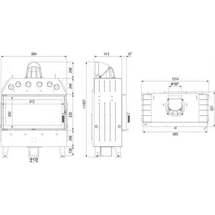 Каминная топка DEFRO HOME INTRA LA в Гомеле