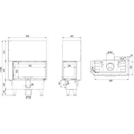 Каминная топка INTRA ME BP SLIM G в Гомеле