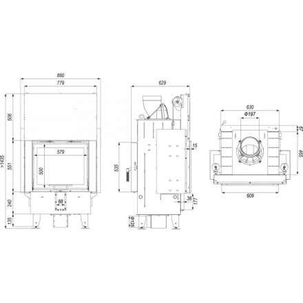 Каминная топка DEFRO HOME INTRA SM T G в Гомеле