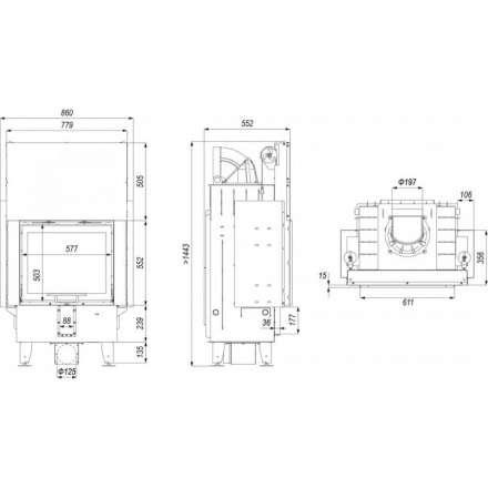Каминная топка DEFRO HOME INTRA SM G в Гомеле