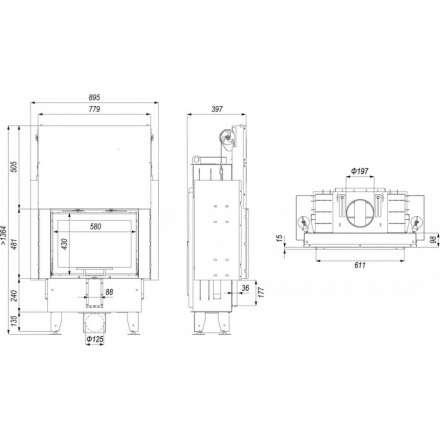 Каминная топка INTRA ME SLIM G в Гомеле