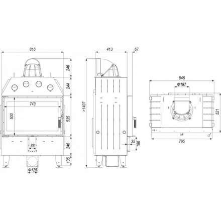 Каминная топка DEFRO HOME INTRA ME в Гомеле