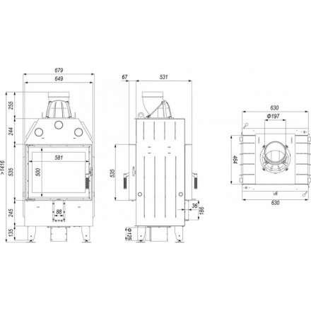 Каминная топка DEFRO HOME INTRA SM T в Гомеле