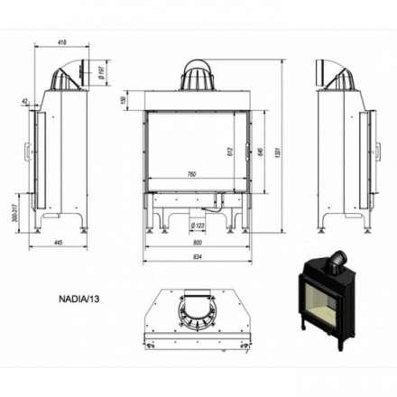 Каминная топка Kratki Nadia/13 в Гомеле