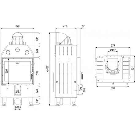 Каминная топка DEFRO HOME INTRA SM в Гомеле