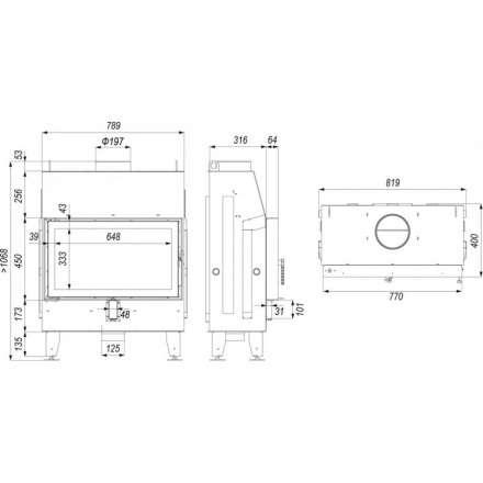 Каминная топка IMPULS ME в Гомеле