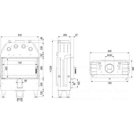 Каминная топка INTRA ME SLIM в Гомеле