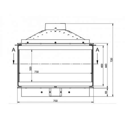 Каминная топка KFD ECO MAX 7 3F standard в Гомеле