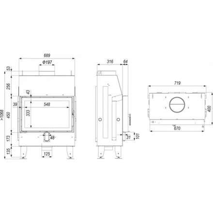 Каминная топка IMPULS SM в Гомеле