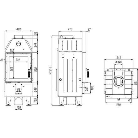 Каминная топка DEFRO HOME INTRA XSM в Гомеле