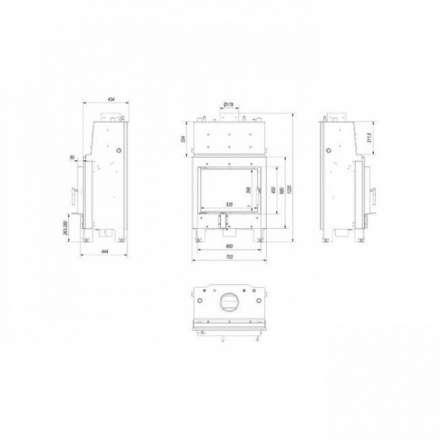 Каминная топка Kratki MBM/PW/10/W в Гомеле