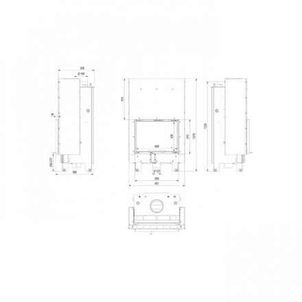 Каминная топка Kratki MBZ/PW/13/G/W в Гомеле