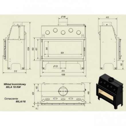Каминная топка Kratki Mila в Гомеле