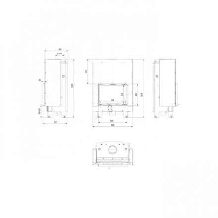 Каминная топка Kratki MBM/PW/10/W/G в Гомеле