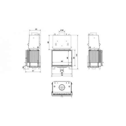 Каминная топка Kratki FRANEK/PW/12/W в Гомеле