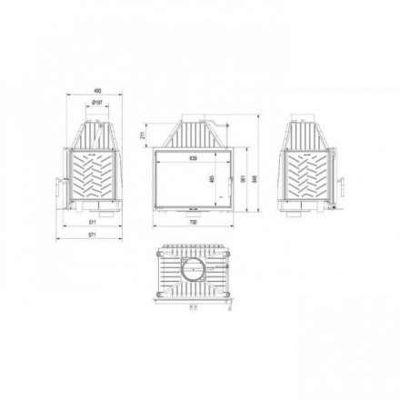 Каминная топка Kratki Zosia 12 в Гомеле