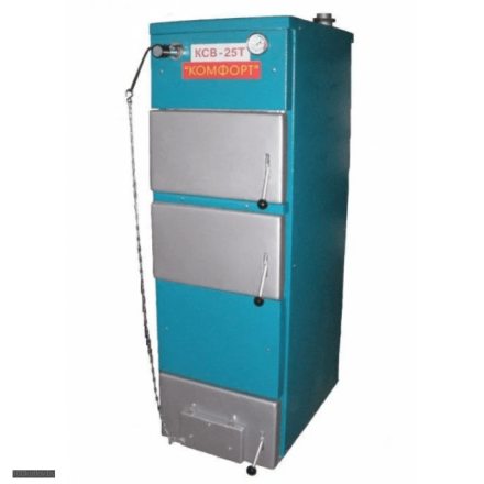 Твердотопливный котел Метромаш Комфорт КСВ-25Т с теплообменником Амазонка бай фото в Гомеле