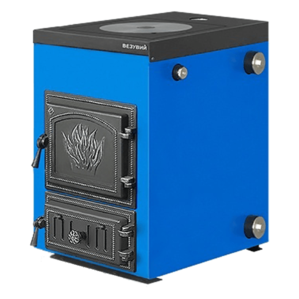 Котел твердотопливный Везувий Эльбрус-14 с плитой Везувий Амазонка бай фото в Гомеле