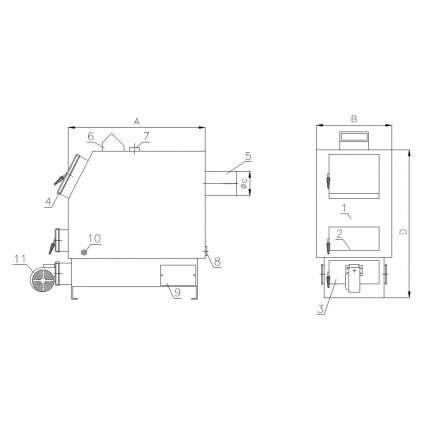 Твердотопливный котел РАТОН КОС-ТВ-23 в Гомеле