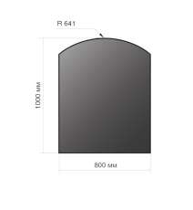 Лист напольный Везувий, 2мм, черный 1000*800*2 R641 в Гомеле