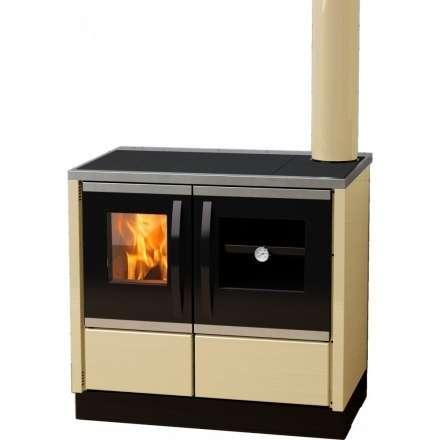 Плита на дровах MBS Thermo Rocky (с водяным контуром) кремовая фото в Гомеле