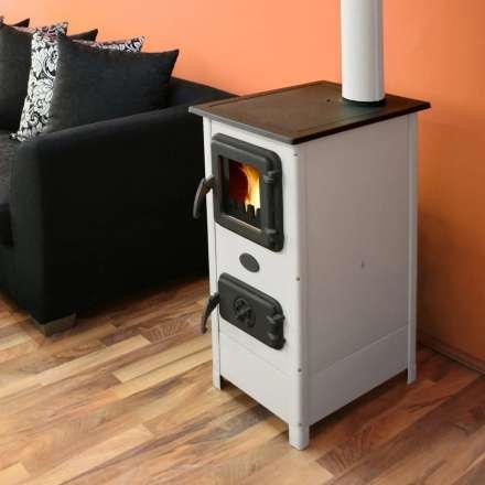 Печь-камин MBS Hera Plus белый в Гомеле