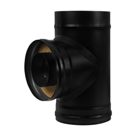 Сэндвич-тройник 90° BLACK AISI 430-0,8 мм утепл. 50 мм в Гомеле