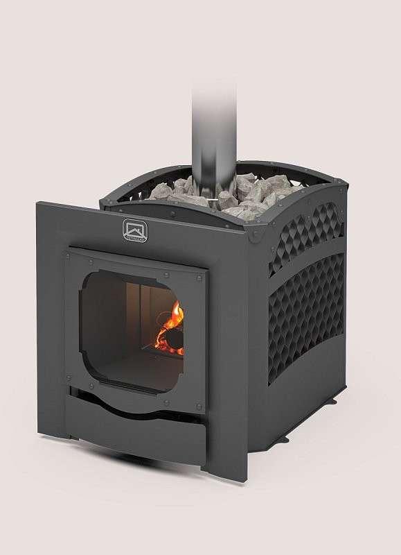 Печь для бани Теплодар Былина-Сетка-12 Ч Панорама (1.1) (без дверцы) купить в Гомеле