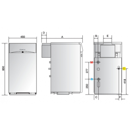 Газовый котел Ariston UNOBLOC G 38 RI в Гомеле