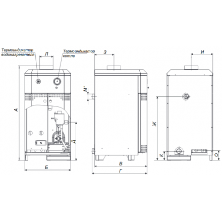 Газовый котел Житомир-10 КС-Г-025 СН (в комплекте) в Гомеле